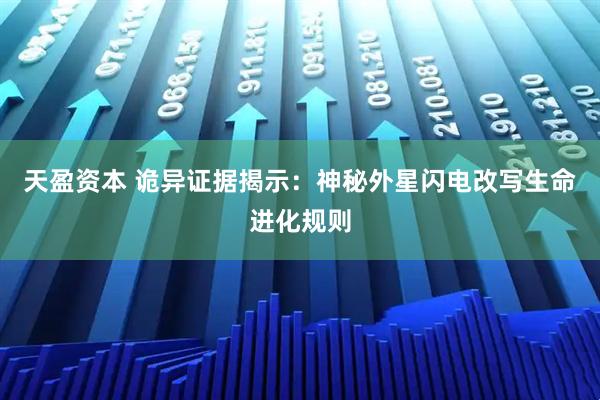 天盈资本 诡异证据揭示：神秘外星闪电改写生命进化规则