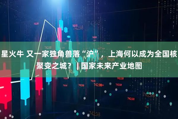 星火牛 又一家独角兽落“沪”，上海何以成为全国核聚变之城？ | 国家未来产业地图